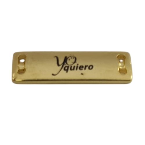 Etiqueta de Metal Grabado